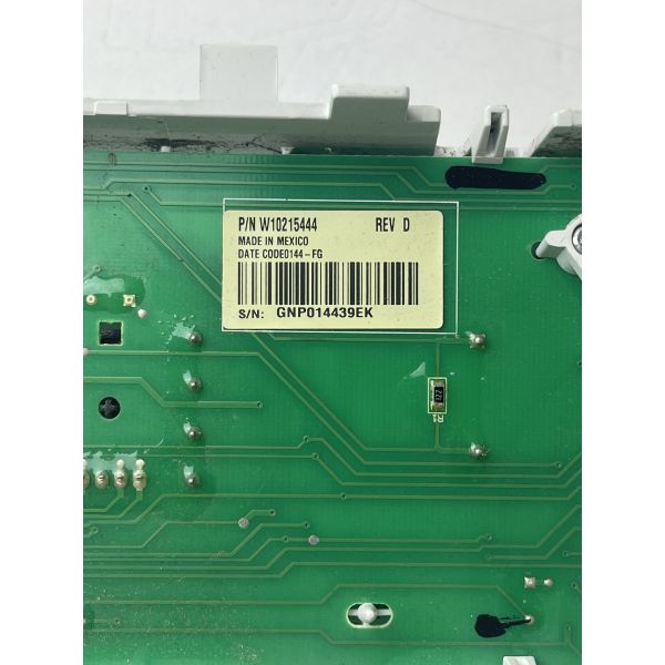 Whirlpool Washer User Interface Control Board Part# W10215444 