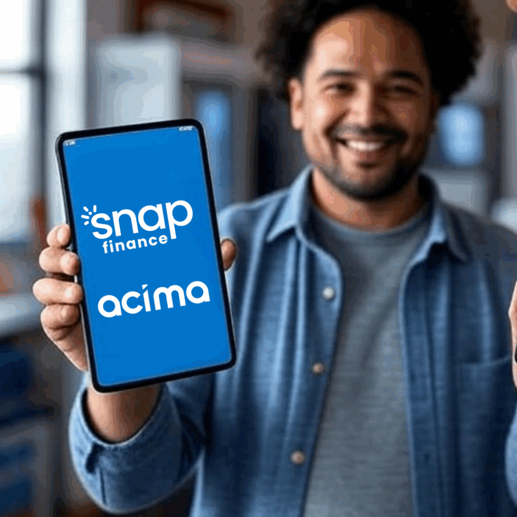 Shop now or pay later with Snap or Acima.